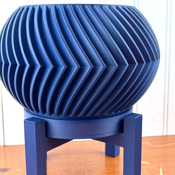 Soko Indoor Planter Pot w/ Drainage Hole and Drip Tray, Houseplants - Picture 4 of 10